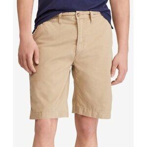 Polo Ralph Lauren Mens Relaxed Fit Tan Twill Chino Shorts 30W 10" Inseam NEW